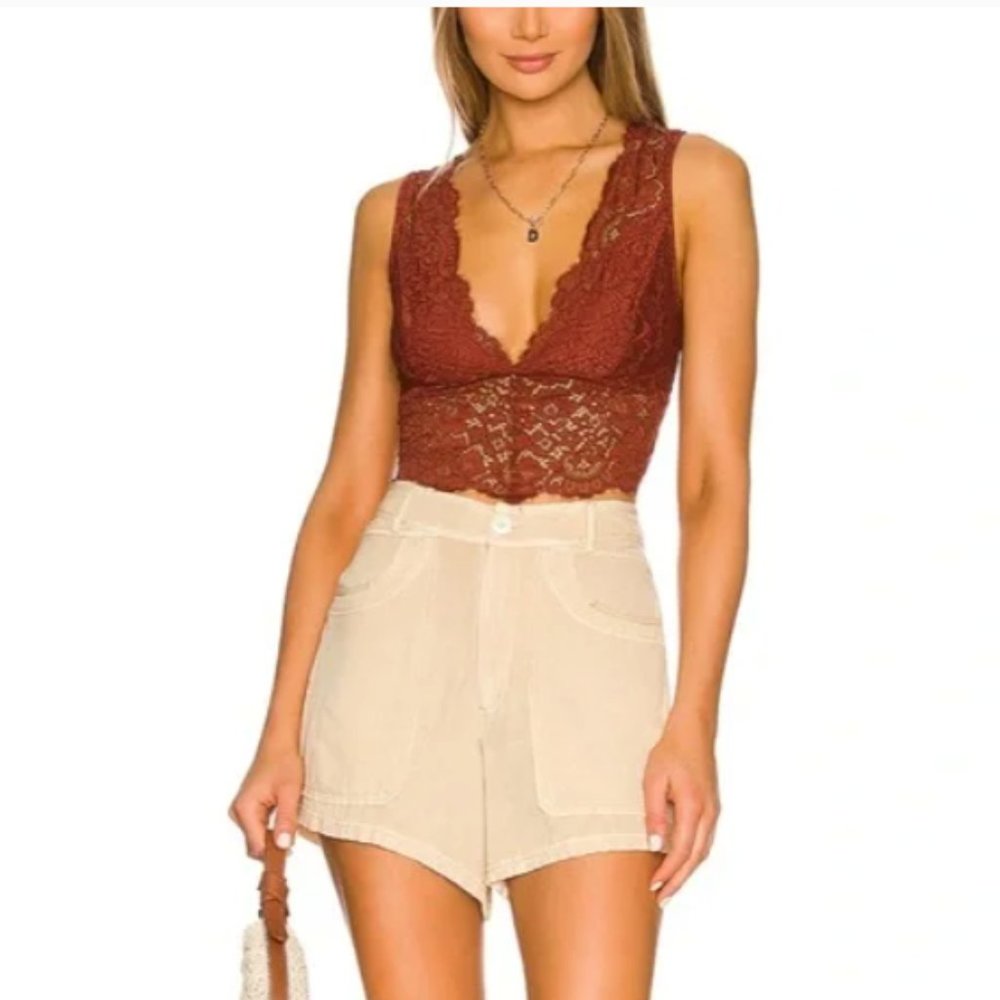 NWT Free People Better Luck Brami in Clove